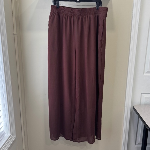 Nina Leonard Mesh Palazzo Pant - Picture 3 of 9